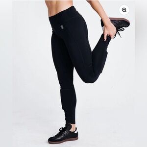 NWT Goal Five combo pocket shin guard leggings black size large